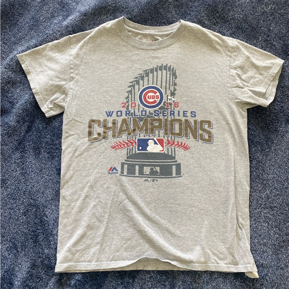 Cubs 2016 World Series Champions Grey Tshirt